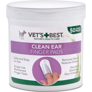 VETS BEST CLEAN EAR FINGER PADS 50 ST