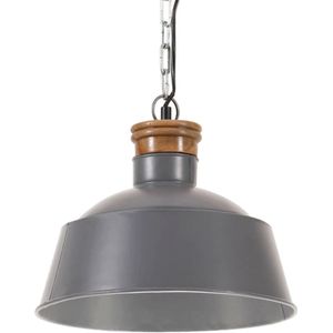 Hanglamp industrieel E27 32 cm grijs