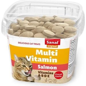 SANAL CAT MULTI VITAMIN SALMON SNACKS CUP 100 GR