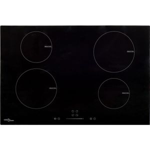 Inductiekookplaat 4 zones aanraakbediening 7000 W 77 cm glas