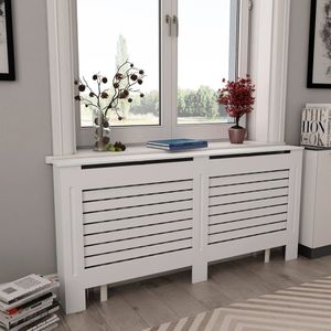 Radiatorombouw 172x19x81,5 cm MDF wit