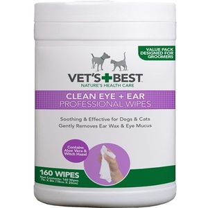 VETS BEST CLEAN EAR / EYE WIPES HOND 160 ST