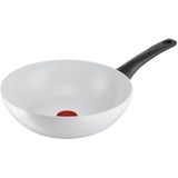 Tefal Keramische controle - Pan + steelpan - Wit