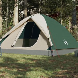 Tent 3-persoons 240x217x120 cm 190T taft groen