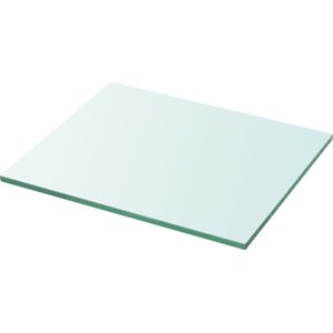 Wandschap transparant 30x25 cm glas