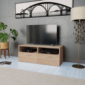 Tv-meubel 95x35x36 cm spaanplaat eikenkleurig