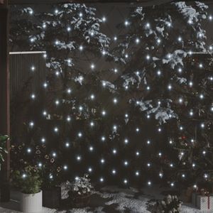 vidaXL Kerstnetverlichting 306 LED's binnen en buiten 3x3 m koudwit