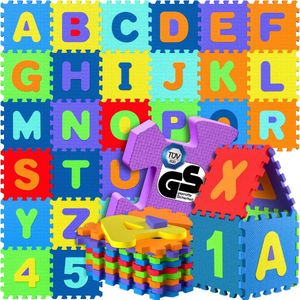 Puzzelmat 86-delig (Letters en cijfers)