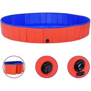 Hondenzwembad inklapbaar 200x30 cm PVC rood