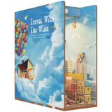 Tonecheer Book Nook: Travel with the Wind | Houten 3D-puzzel | Verlicht | Sensor | DIY-miniatuurhuis | TQ126