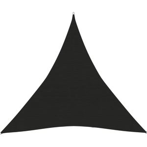 Zonnezeil 160 g/m 4,5x4,5x4,5 m HDPE zwart