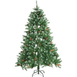 Kerstboom met Sneeuw en Dennenappels - 708 Toppen - 180 cm