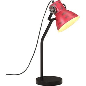 Bureaulamp 25 W E27 17x17x60 cm verweerd rood