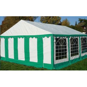Classic Plus Partytent PVC 5x10x2 mtr in Wit-Groen