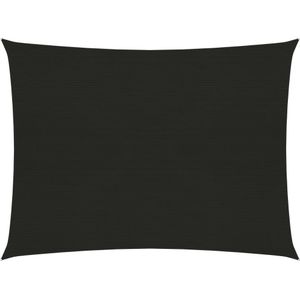 Zonnezeil 160 g/m 3,5x4,5 m HDPE zwart