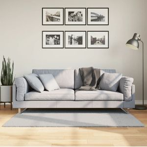 vidaXL-Vloerkleed-HUARTE-laagpolig-zacht-wasbaar-80x150-cm-grijs