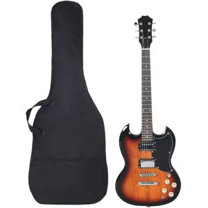 Gitaar voor beginners elektrisch met tas 4/4 39&#34; zwart