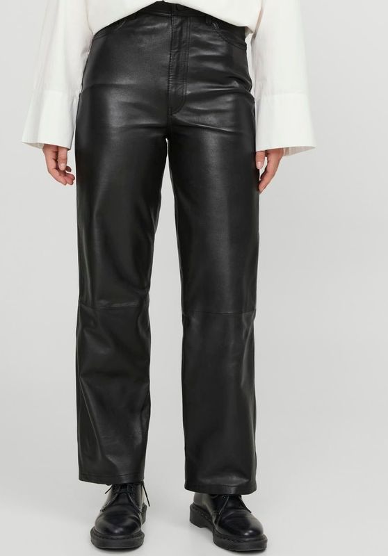 Jxgrace - Leren Broek - High Waist - Straight Fit