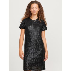 Jack & Jones JXMIA SS Sequin Tee Dress WVN, zwart, M