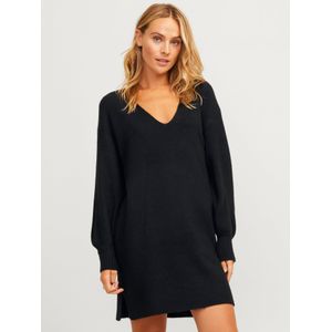 Jack & Jones Jxeffie Diverse V-hals Jurk Neck, Zwart/Detail:/Moonbeam Neck Piping, XS