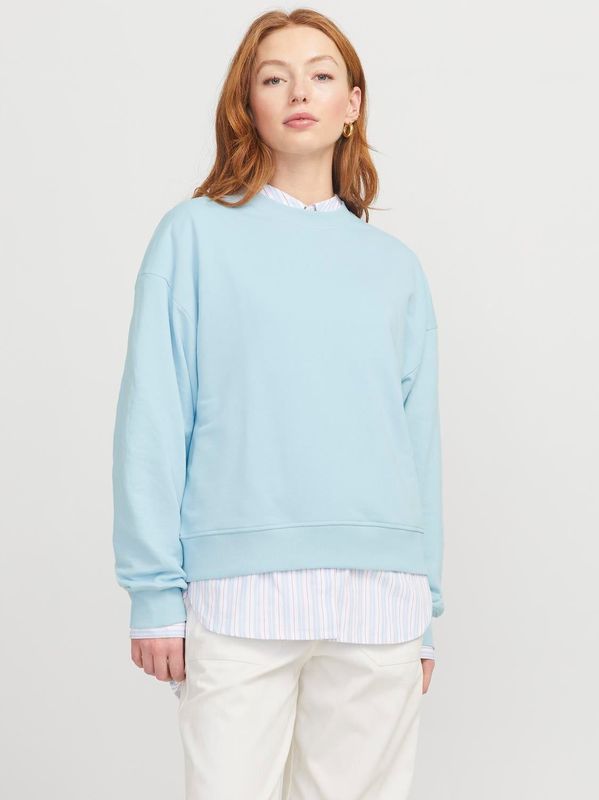 Sweatshirt - Licht Geborsteld - Ronde Hals - Lange Mouwen - Volume Fit - 70% Katoen