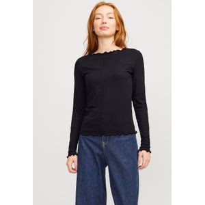 Jack & Jones JXHAYDEN STR LS Tee JRS, zwart, S