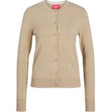 Gebreid Vest - Ronde Hals - Lange Mouwen - Slim Fit - 72% Viscose, 28% Nylon