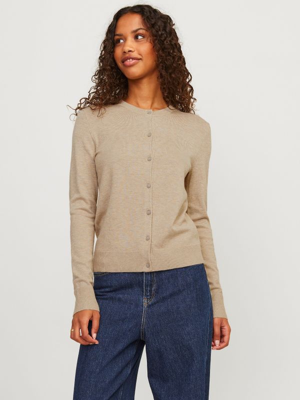 Gebreid Vest - Ronde Hals - Lange Mouwen - Slim Fit - 72% Viscose, 28% Nylon