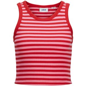 JXFALLON STR SL Stripe Rib TOP JRS SN, Racing Red/Stripes: morning Glory, S