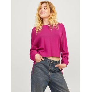 JACK & JONES Jxdahlia Crew Neck gebreide gebreide trui voor dames, Fuchsia red., M