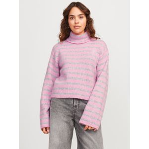 JJXX Trui 'JXRosanna'  lichtgrijs / oudroze