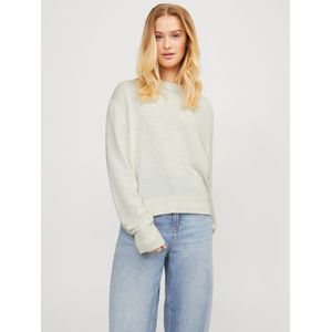 JACK & JONES Jxdaisy Crew Neck Knit Pullover voor dames, wit, S