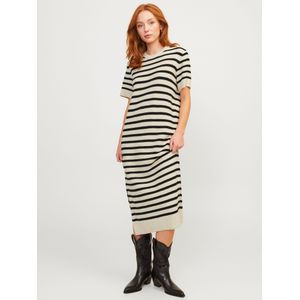 Jack & Jones JXADDY Dress Knit, Bone White/Stripes:/Black, S