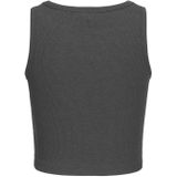 JACK & JONES - Jjxx Jxfallon Sl Rib Noos Tanktop - Lichtgrijs - 95% Katoen, 5% Elastaan