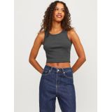 JACK & JONES - Jjxx Jxfallon Sl Rib Noos Tanktop - Lichtgrijs - 95% Katoen, 5% Elastaan