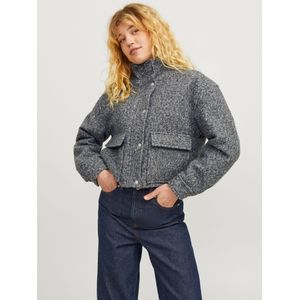 JACK & JONES Dames Jxastrid Curly Jacket OTW Bomberjack, gemengd grijs, M