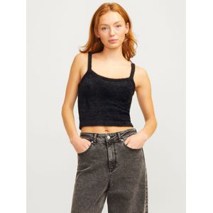 JACK & JONES Dames Jxolivia Top Knit Top Gebreide Top, zwart, S