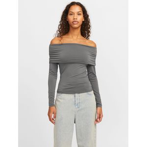 JACK & JONES JXMILLE STR LS Off SH TOP JRS, Thunderstorm, M