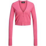 Gebreid Vest - Effen - Sabel - V-hals - Lange Mouw - Normale Pasvorm