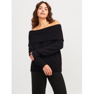 Jack & Jones JXMINKA Off Shoulder Knit, zwart, L