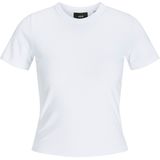 T-shirt - Zwart - Gekamd Jersey - Korte Mouwen - Stretch Fit