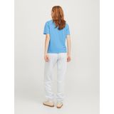 JJXX - Anna - T-shirt - Hemelsblauw - Normale Pasvorm - Kwartmouw