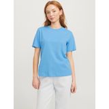 JJXX - Anna - T-shirt - Hemelsblauw - Normale Pasvorm - Kwartmouw