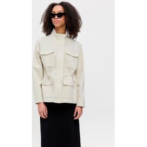 Jxanna - Utility Jas - Hoge Opstaande Kraag - Lange Mouwen - Ritssluiting - Casual Look