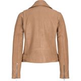 Jxholly - Leren Jas - Zwart - Hoge Kwaliteit Leer - Biker Kraag - Asymmetrische Ritssluiting