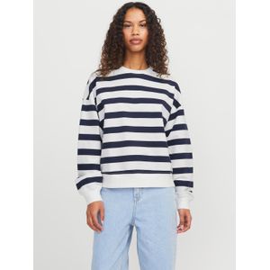 Jxalfa Stripe Rlx Ls Crew Swt Ln, Vanilla Ice, S