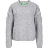 Jack & Jones JXITZEL Crew Neck Knit, gemengd grijs, M