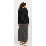 Hoodie - Zwart - Katoen/Polyester - Capuchon met Ritssluiting