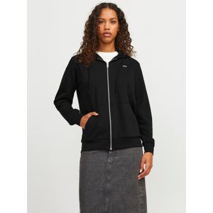 Hoodie - Zwart - Katoen/Polyester - Capuchon met Ritssluiting