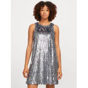 JACK & JONES Dames Jxtara Sl Sequin Dress WVN jurk, zilver, M